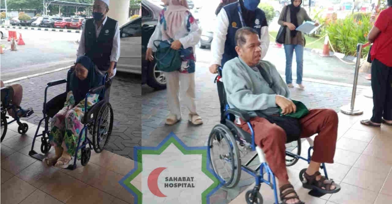 Sahabat Hospital Klang: Menyantuni Dengan Ikhlas, Menggerakkan Kerusi Roda, Menggerakkan Hati