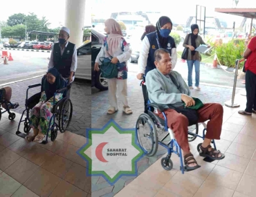 Sahabat Hospital Klang: Menyantuni Dengan Ikhlas, Menggerakkan Kerusi Roda, Menggerakkan Hati