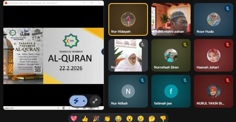 Program Kerohanian Sahabat Hospital Selangor Di  Bulan Ramadhan